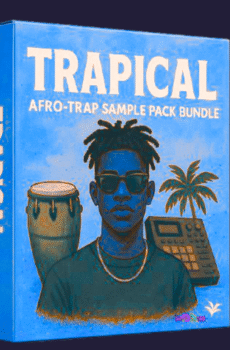 Trapical Afro-_Trap Sample Pack Bundle_-Front Blue Background
